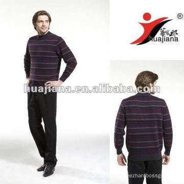 fashion design men's crewneck 100% cashmere knitwear